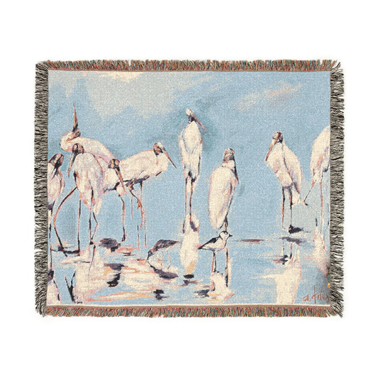 Woodstork Woven Blanket
