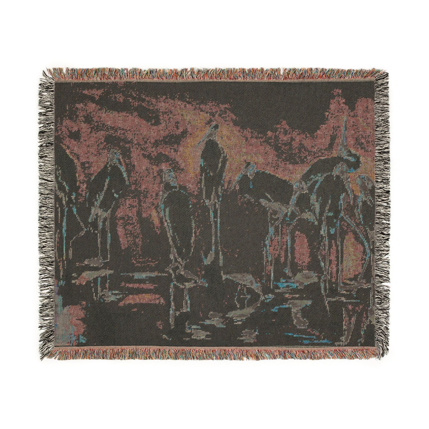 Woodstork Woven Blanket