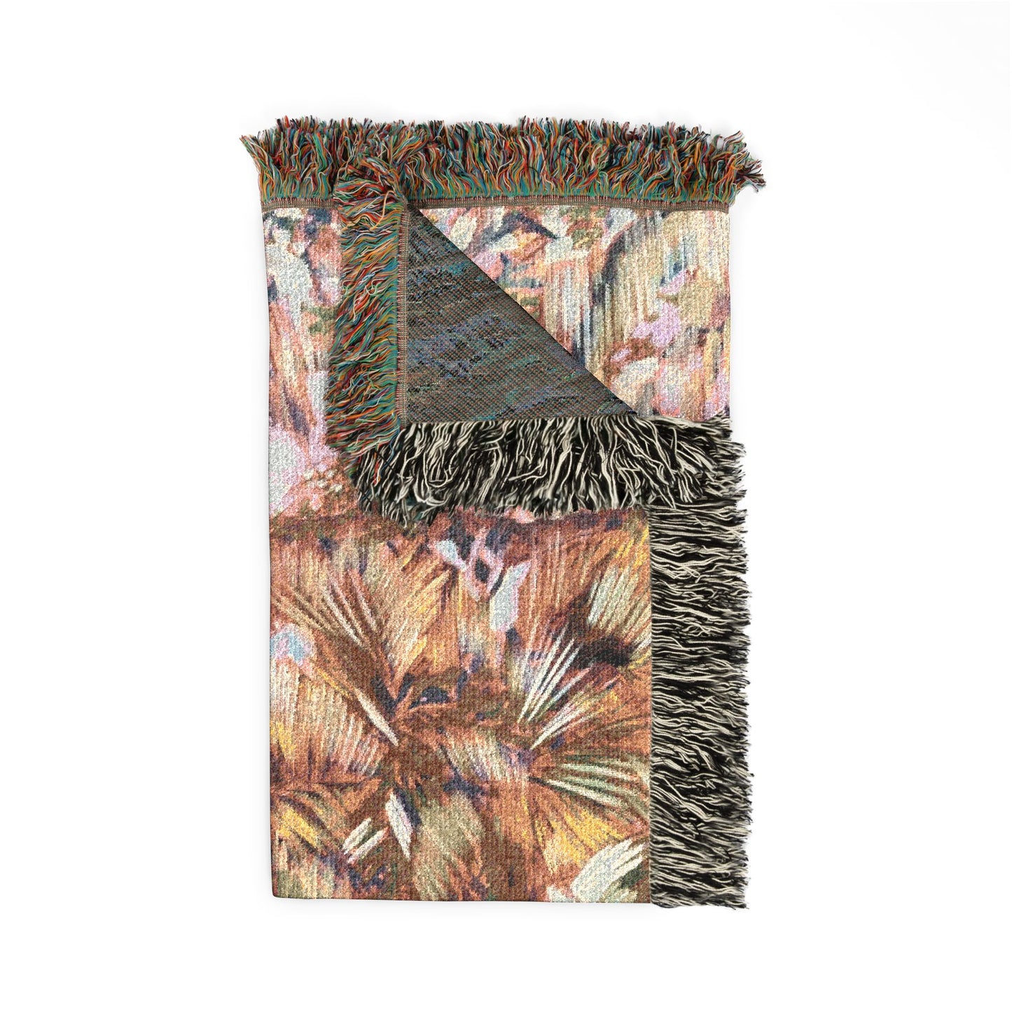 Pink Palm Woven Blanket